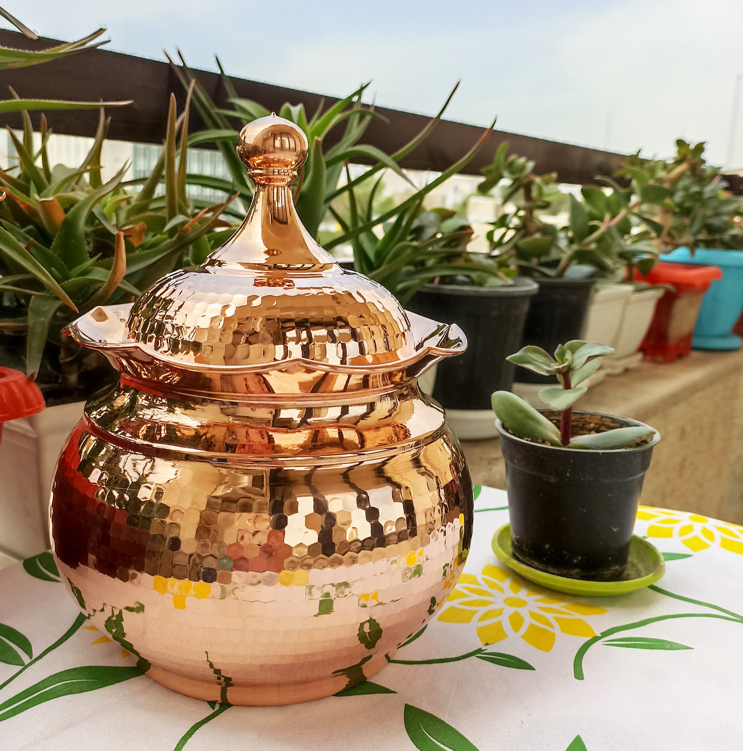 سرویس آجیل و شکلات خوری و قندان لب چین درب دار بدون پایه