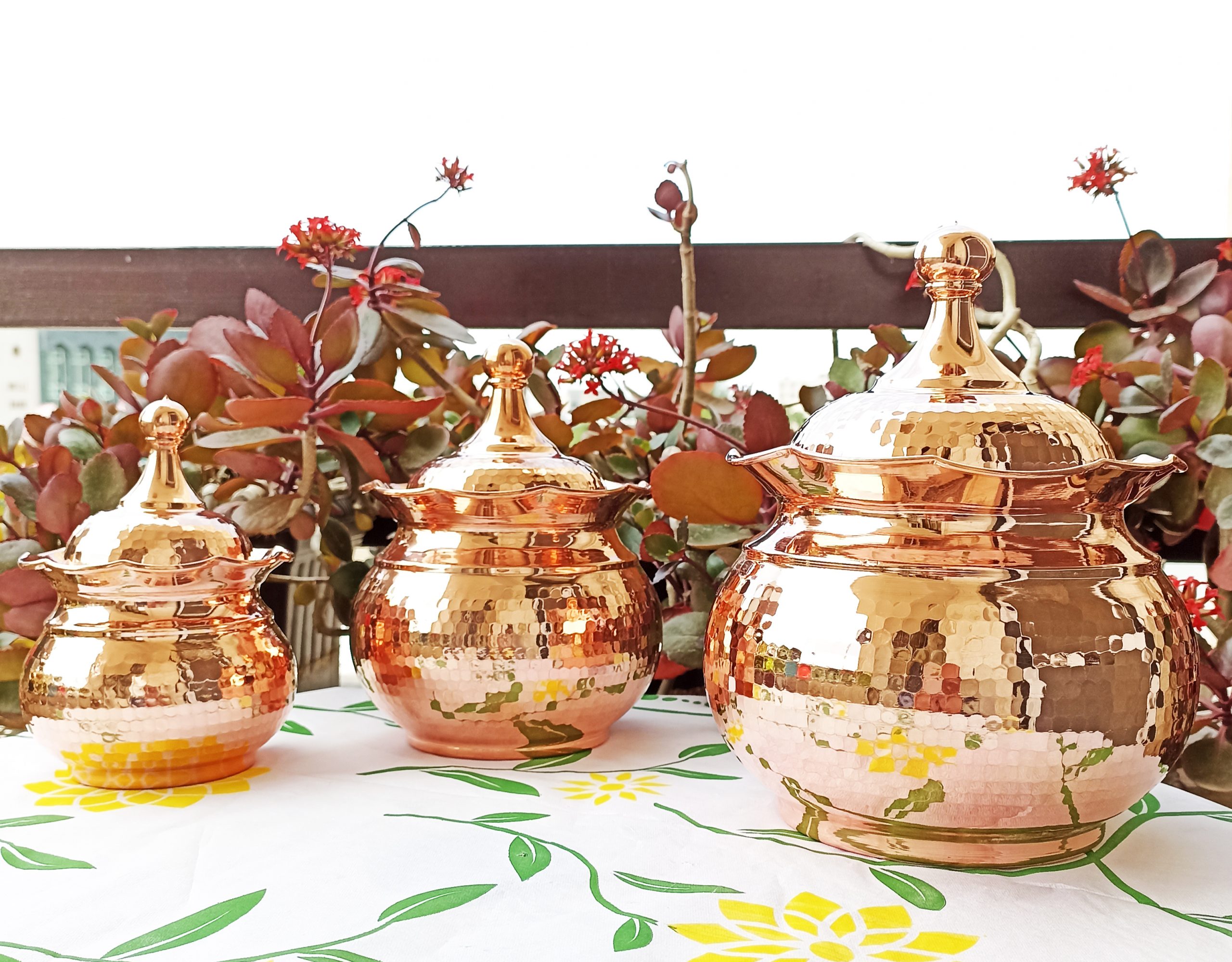 سرویس آجیل و شکلات خوری و قندان لب چین درب دار بدون پایه