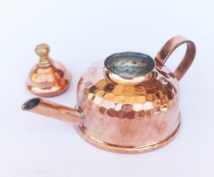 قوری مسی چکشی زعفران دم کنی